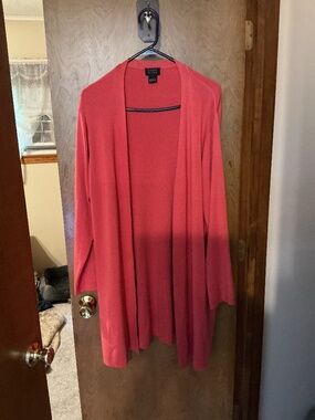 Singred Olsen L Orange Cardigan Sweater